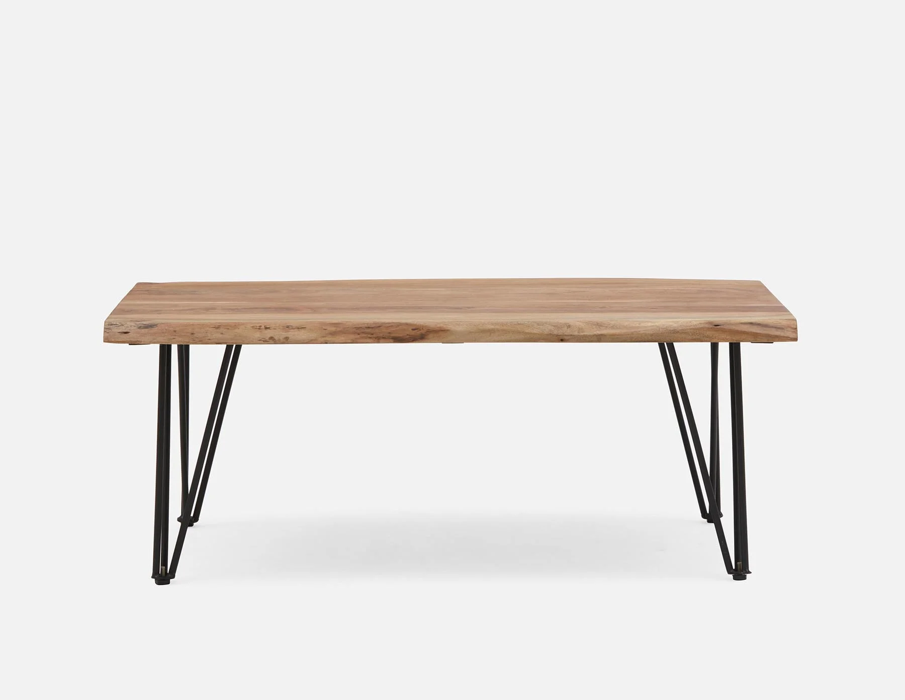 RENO — Solid acacia wood coffee table 120 cm - Image 3