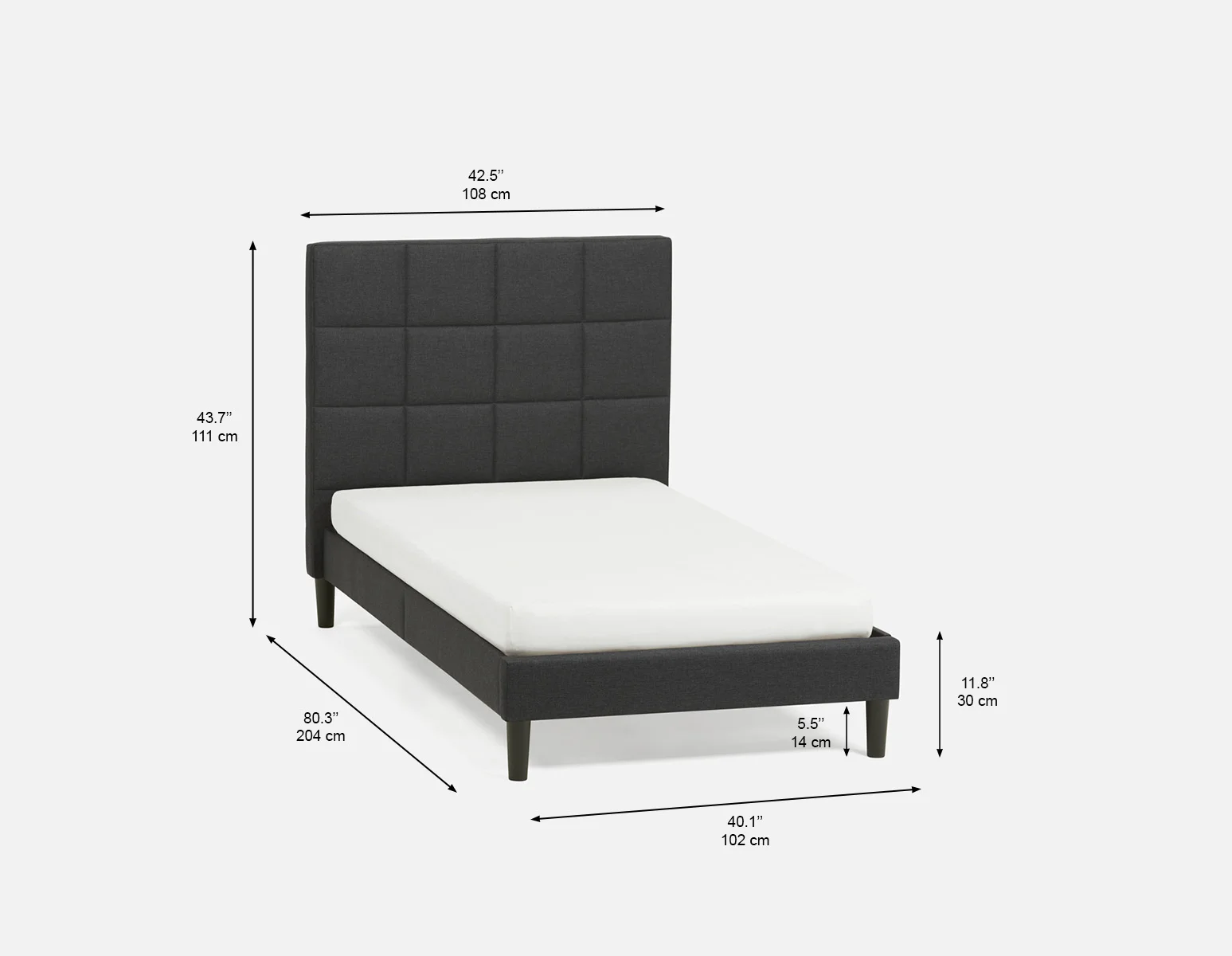 MARVELL — Modern twin size bed (74-38-19-33) - Image 9