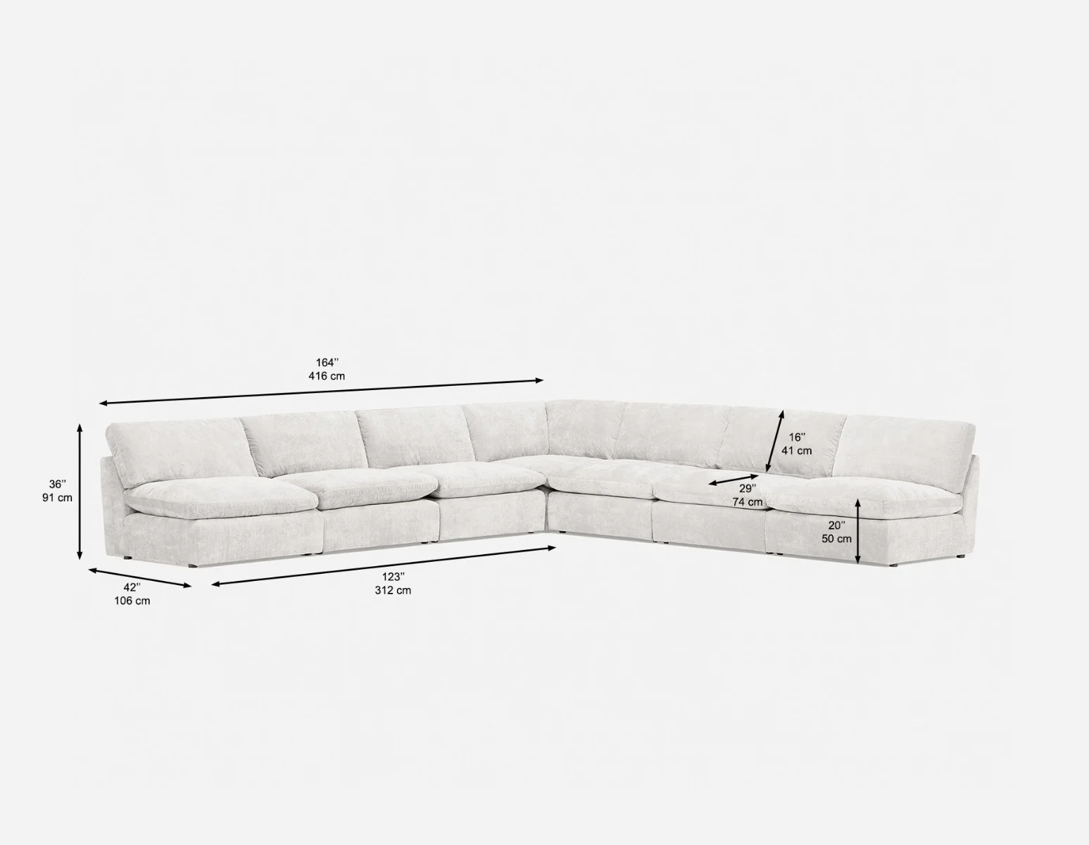 CHABLIS — 7-pc modular interchangeable sofa (79-49-81-46) - Image 5