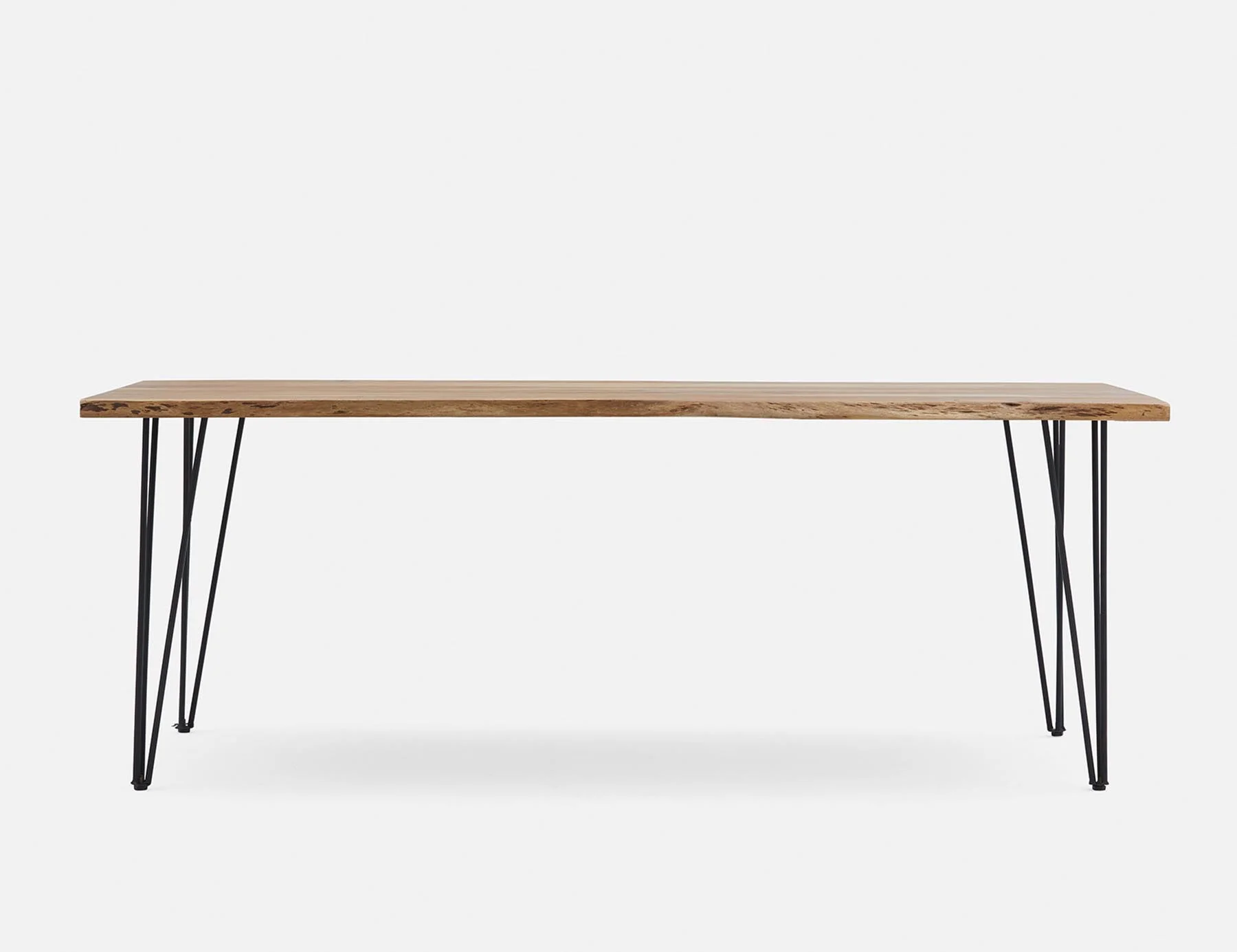 RENO — Solid acacia large wood dining table 210 cm - Image 3