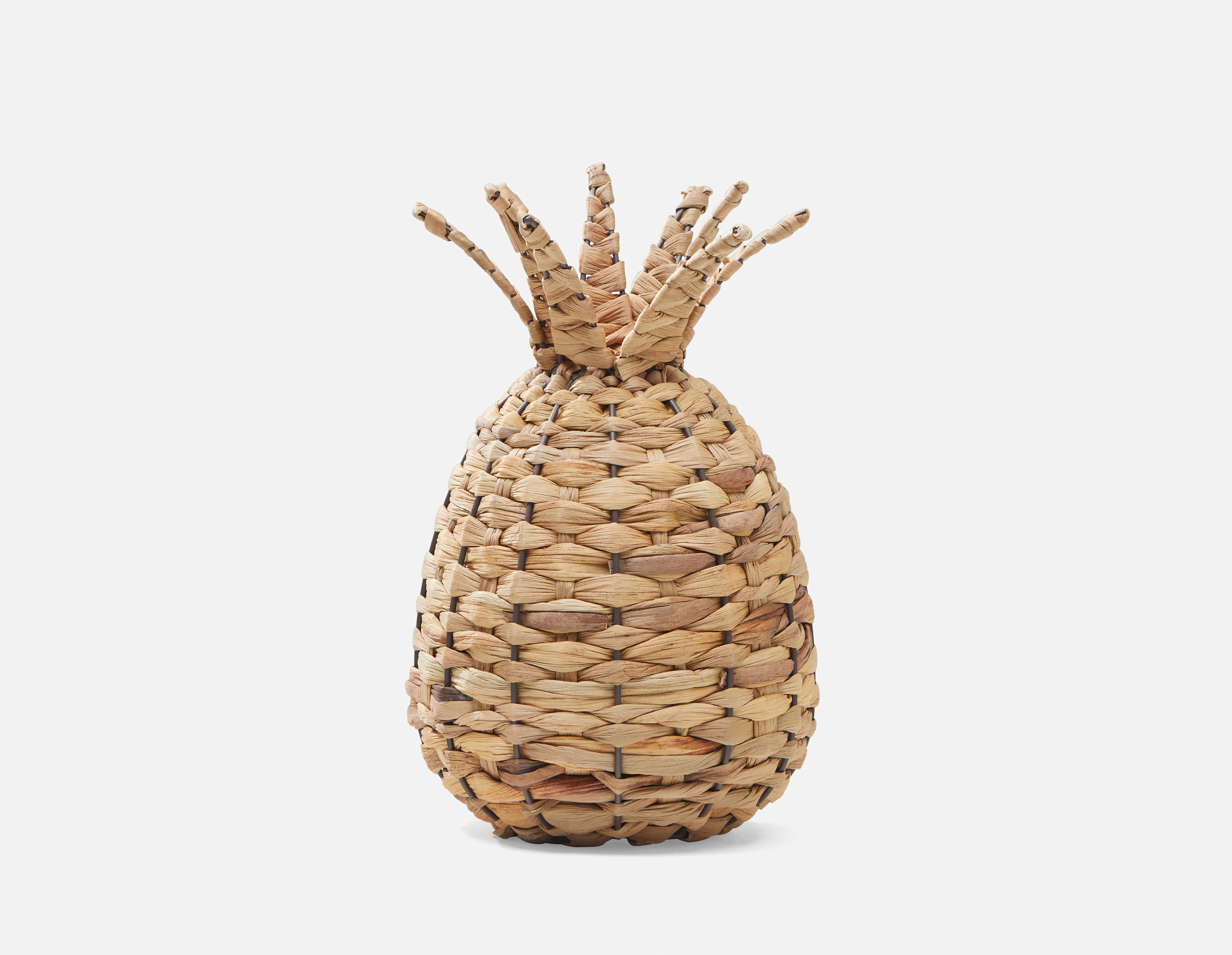 JOEY — Decorative straw pineapple 30 cm - Image 3
