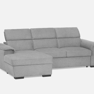 ODETTE — Contemporary left-facing sectional sofa-bed with storage (09-05-14-30)