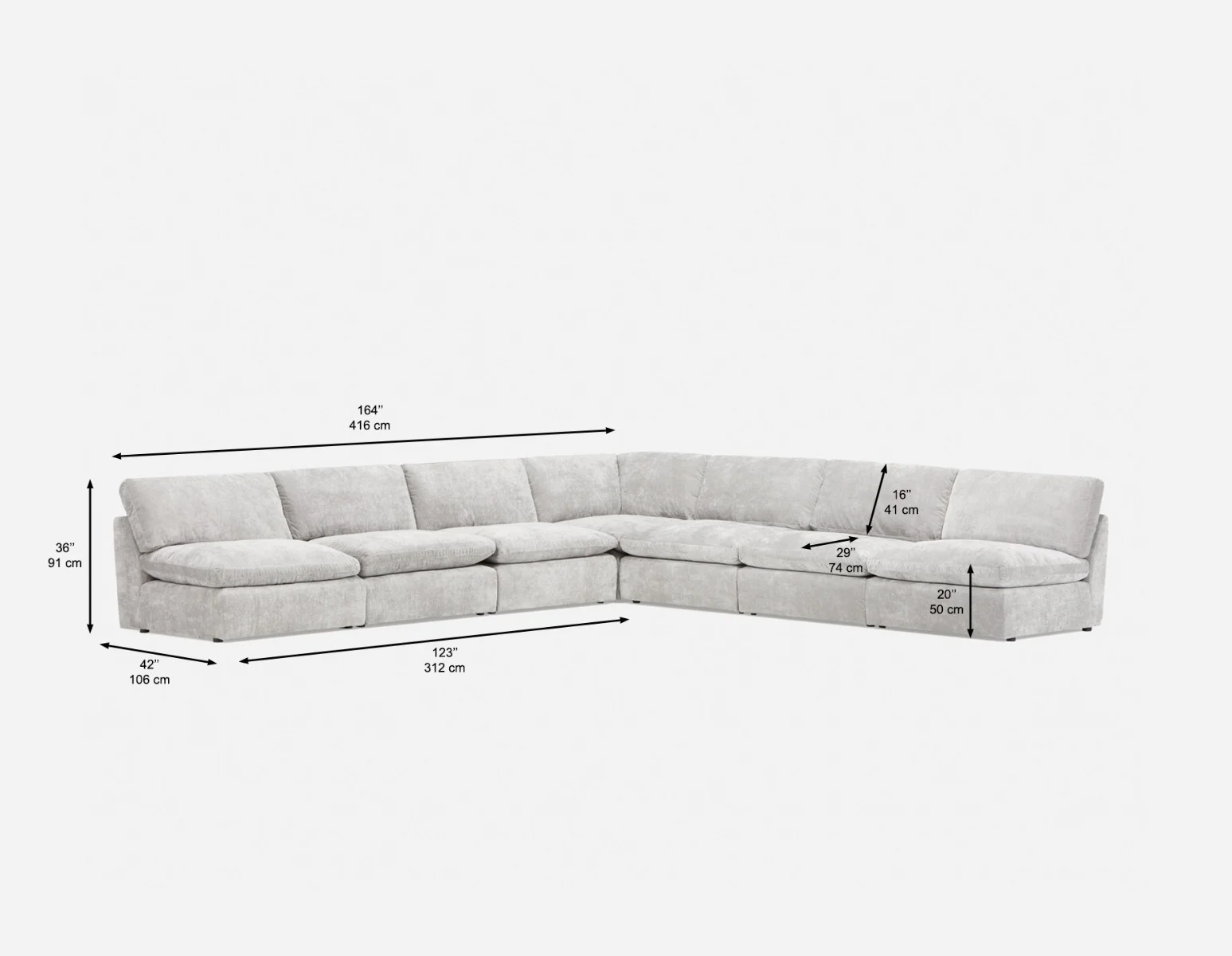 CHABLIS — 7-pc modular interchangeable sofa (79-49-81-30) - Image 5