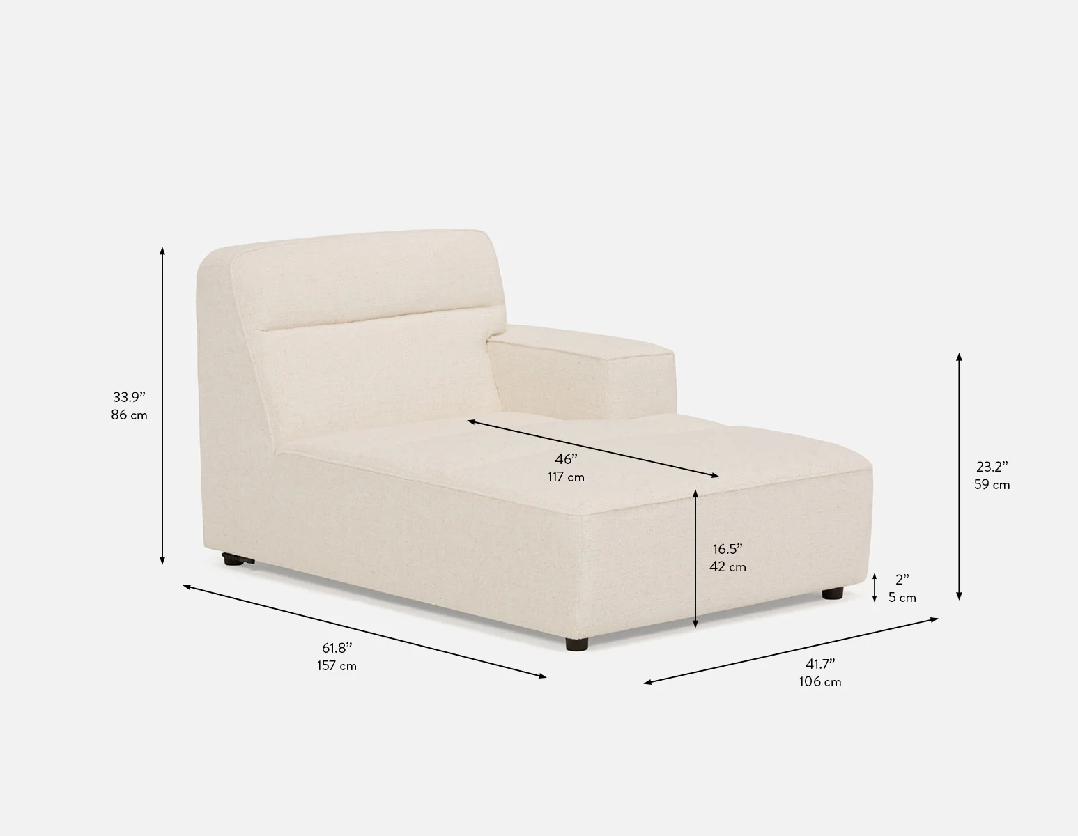 REVAN — Modern right-side modular lounge chair with arm customize to fit your space (08-45-29-46-D) - Image 10