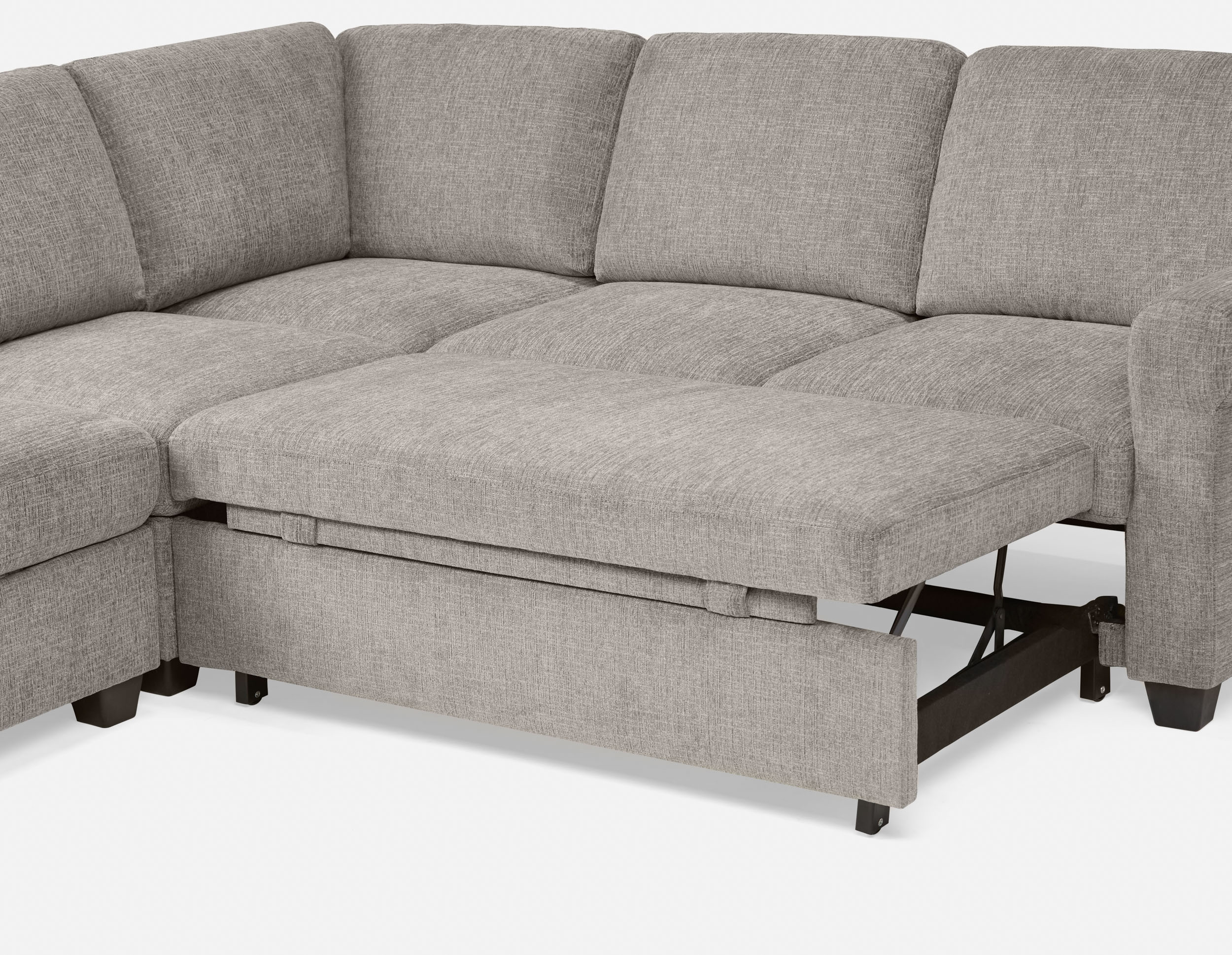 DELPHINE — Traditional left-facing sectional sofa-bed with storage (45-46-23-30) - Image 11