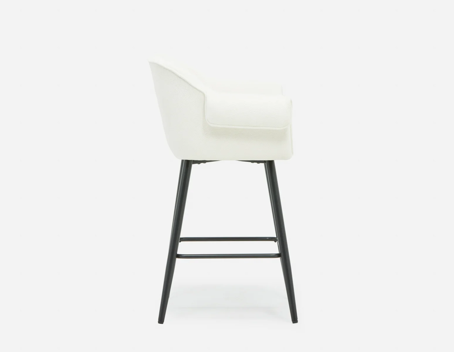 RALPH — Mid-century upholstered counter stool 66cm - Image 10