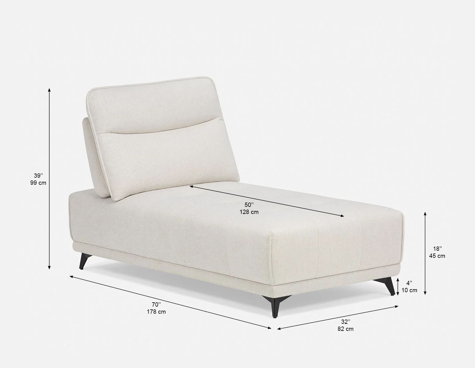 SIMON — Modern contemporary lounger with adjustable backrest (60-33-51-95) - Image 13