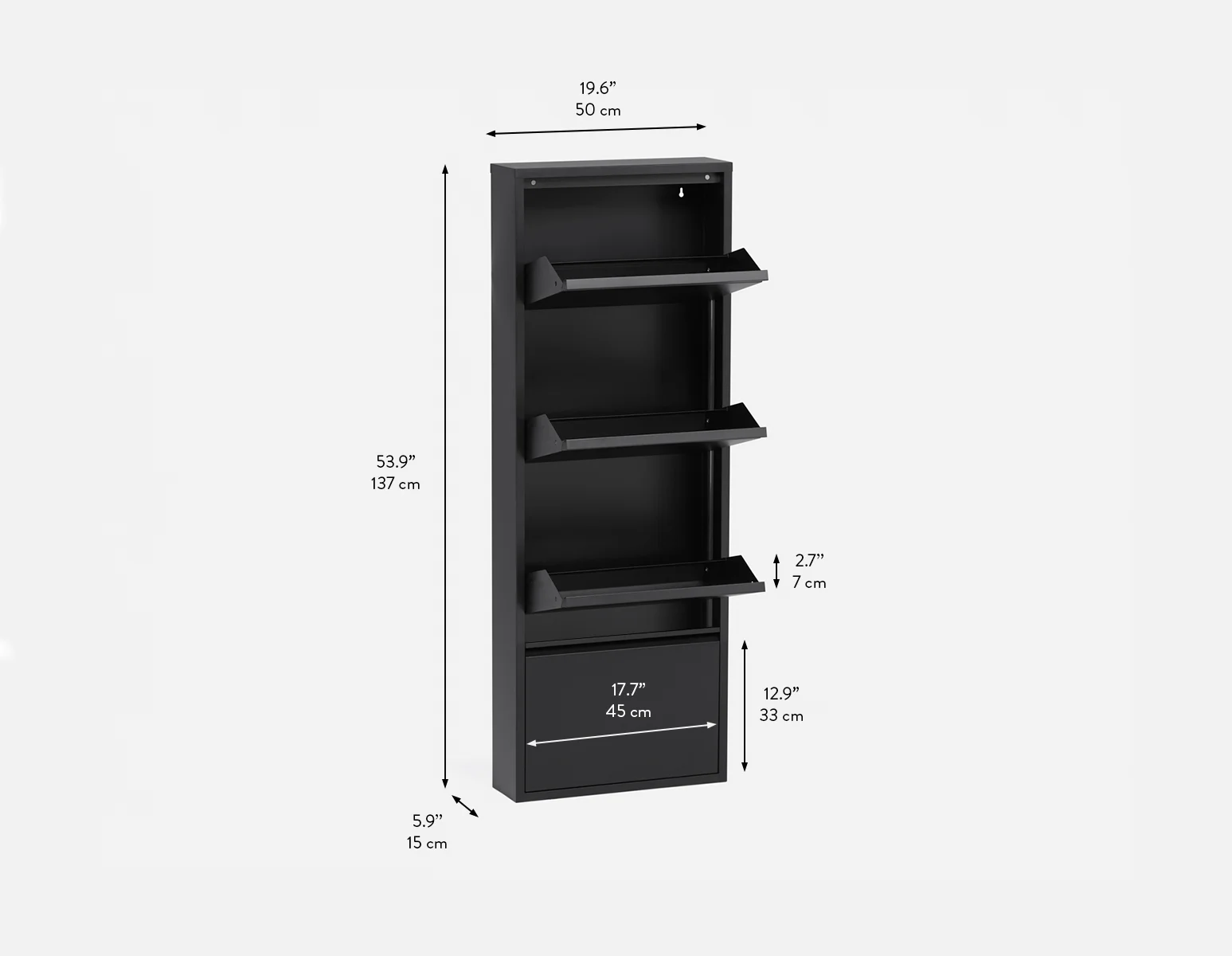 BERT — Modern 4-door shoe cabinet (36-68-26-20) - Image 9