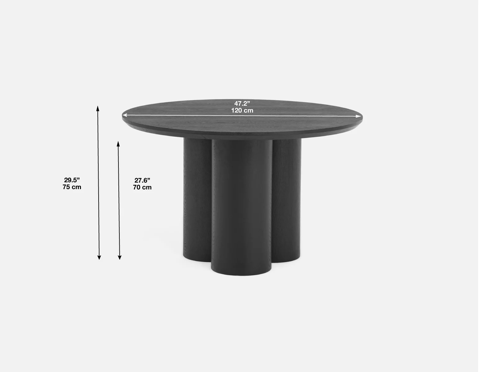 GUIDO — Modern minimalist round dining table 120 cm (07-32-75-20) - Image 7
