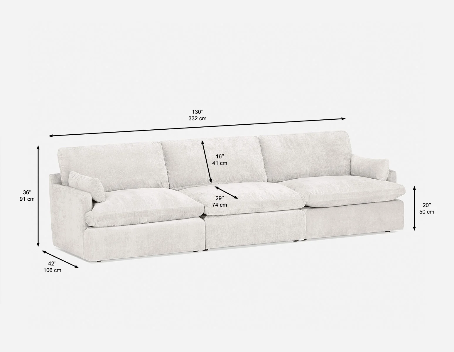 CHABLIS — 3-pc modular interchangeable sofa (02-23-84-46) - Image 6