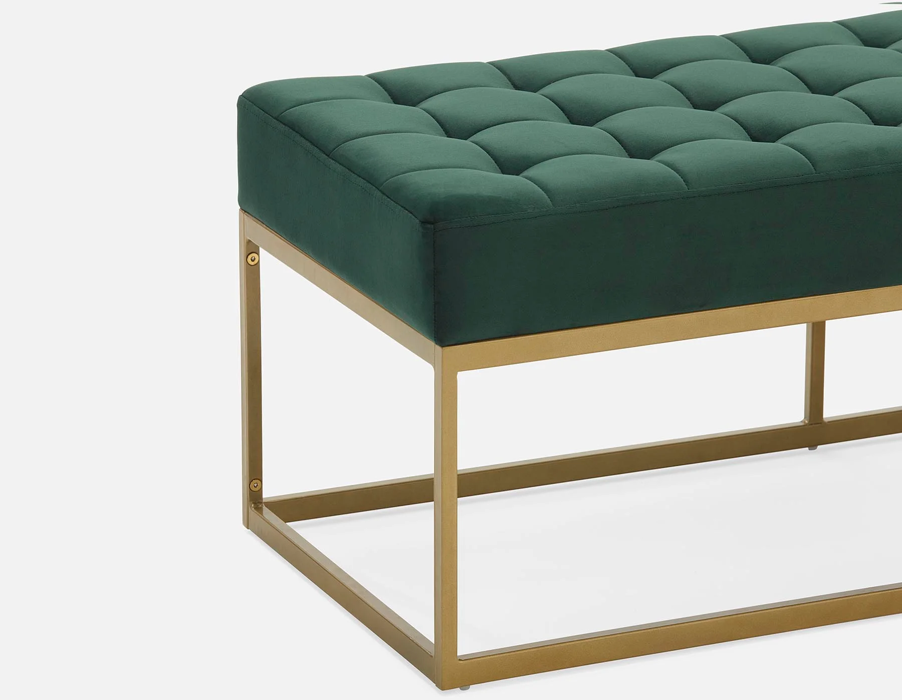 TADEO — Tufted velvet bench 122 cm (21-10-58-70) - Image 3