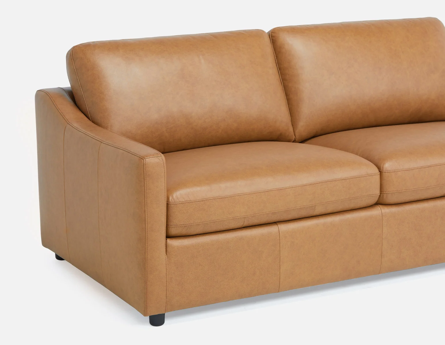 LIMA — Modern 100% leather 3-seater sofa - Image 9