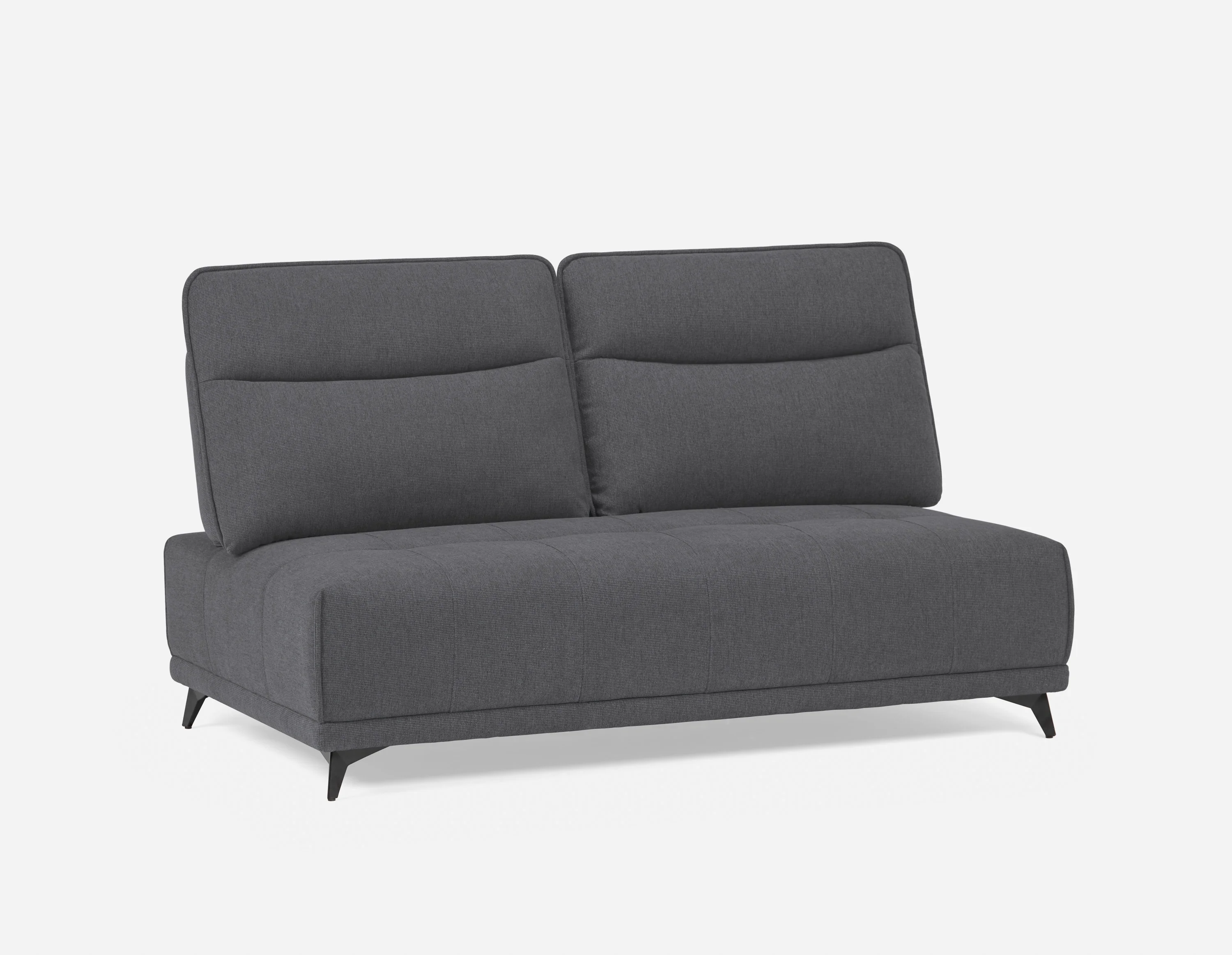SIMON — Modern contemporary armless loveseat with adjustable backrest (75-79-85-30) - Image 14