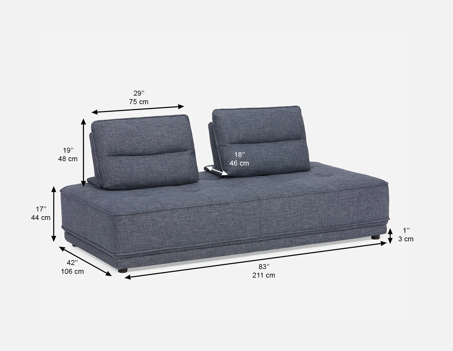 CHAMELEON — Modern sofa (72-63-11-60) - Image 14