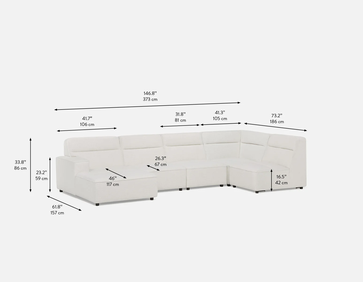 REVAN — Modern modular sofa customize to fit your space (38-67-79-46) - Image 9