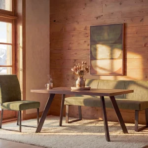 JASON — Industrial-modern dining bench with backrest (99-87-57-70)
