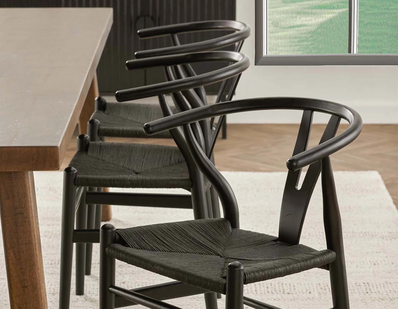 DENMARK — Beech wood and paper cord dining chair (70-01-11-20) - Image 12