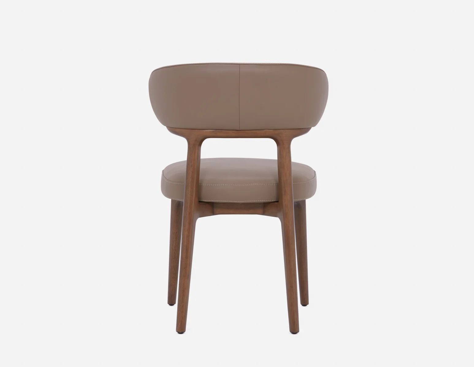 SEVILLE — 100% leather mid-century dining chair (48-33-04-93) - Image 10
