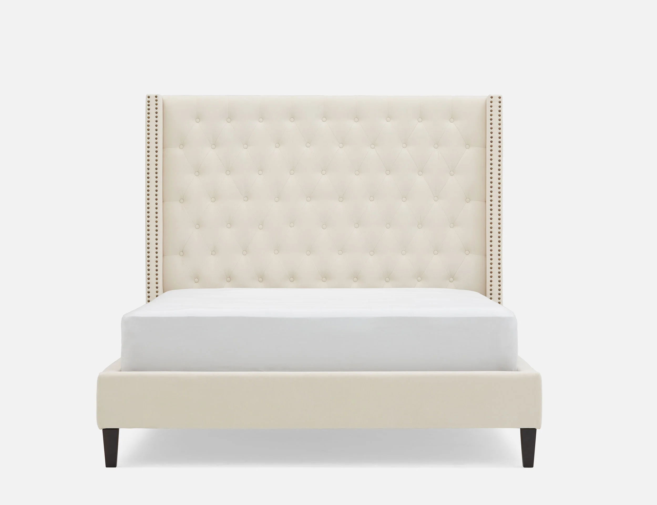 VERSAILLES — Tufted upholstered wingback queen size bed (79-12-43-95-D) - Image 3
