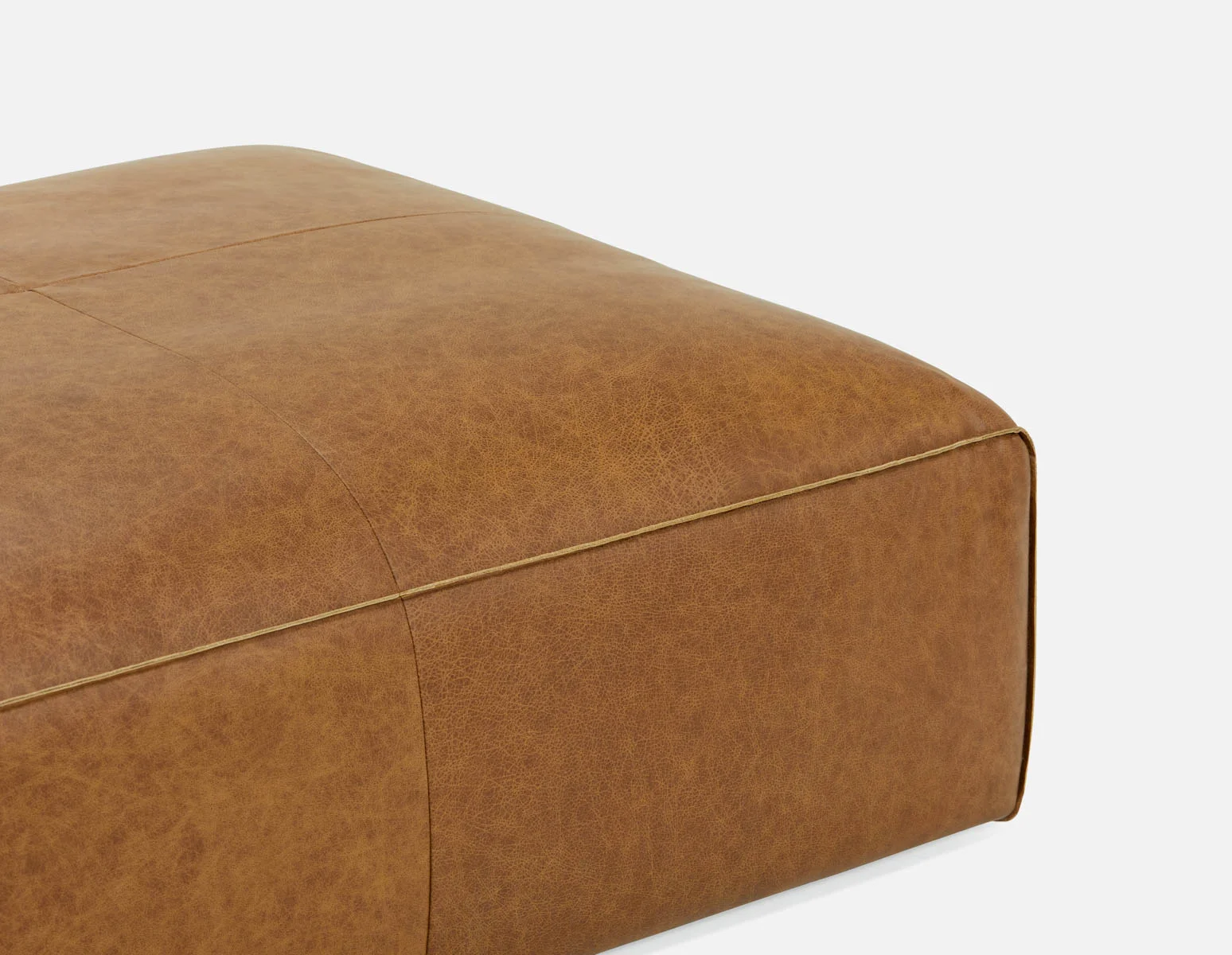 MONTE — 100% leather ottoman (08-82-47-67) - Image 3