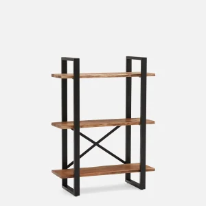 RENO — Acacia wood 3-tier bookcase