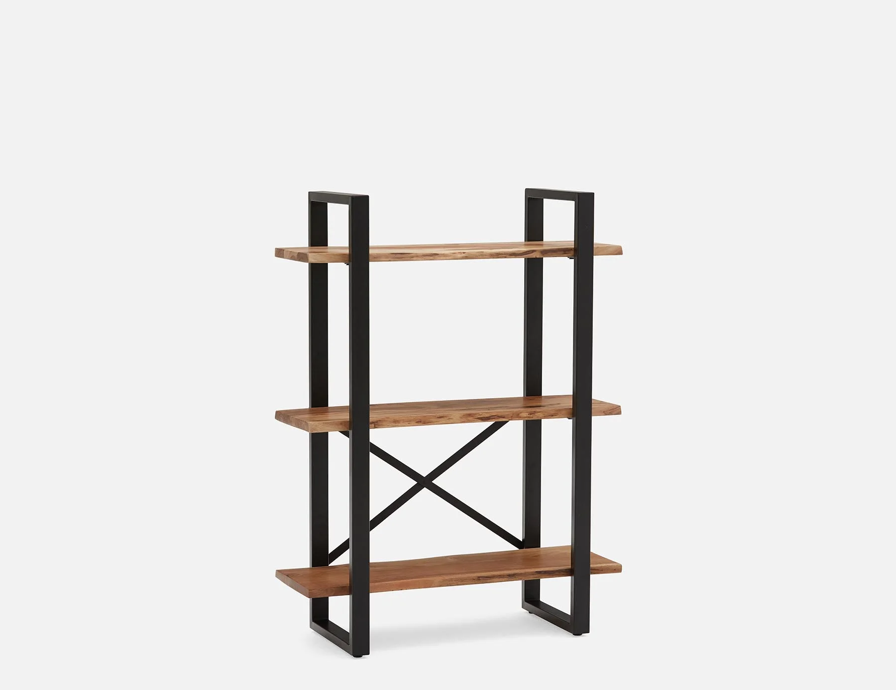 RENO — Acacia wood 3-tier bookcase