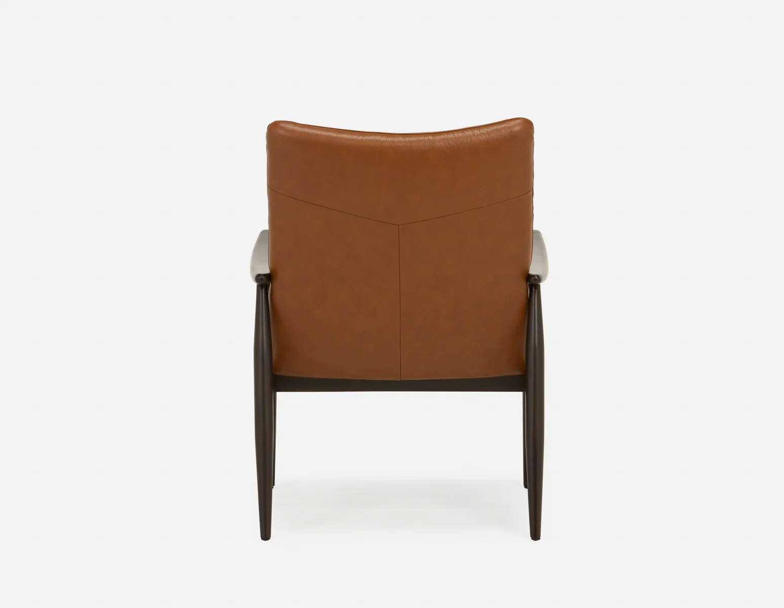 LATONA — 100% leather mid-century modern accent chair (71-53-26-96) - Image 9