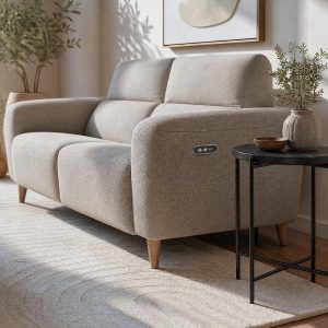 DENVER — Round marble end table 50cm (41-67-03-20)