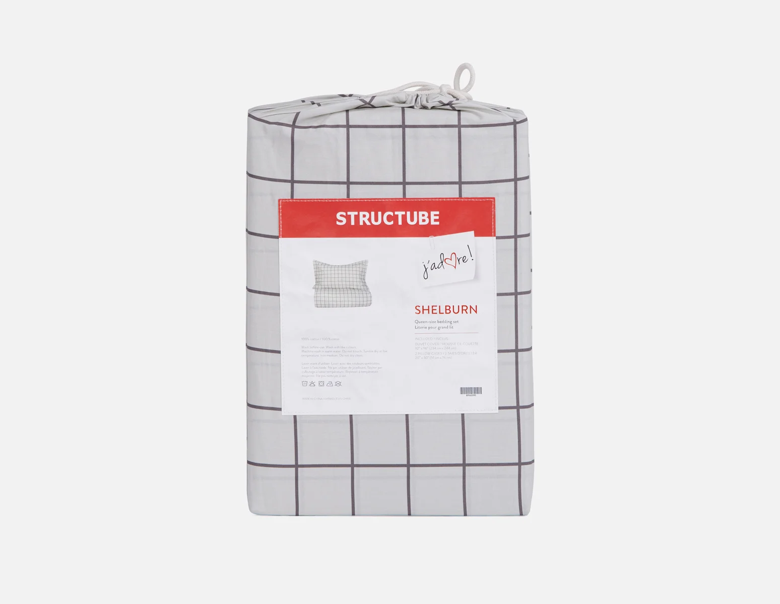 SHELBURN — 3-piece queen duvet cover set - Image 4