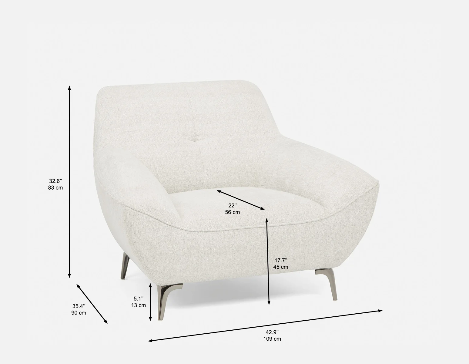 CLOVIS — Modern style armchair (79-78-40-95) - Image 10