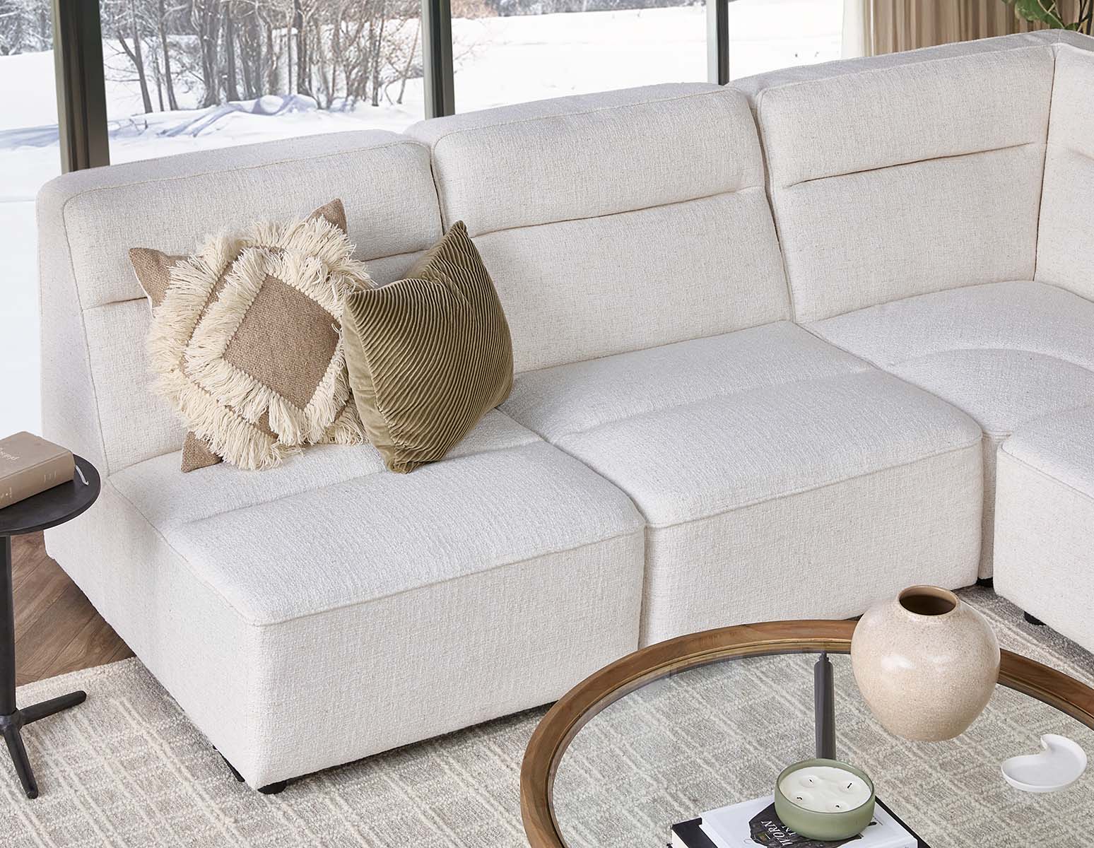 REVAN — Modern modular armless sofa customize to fit your space (77-29-26-46) - Image 11