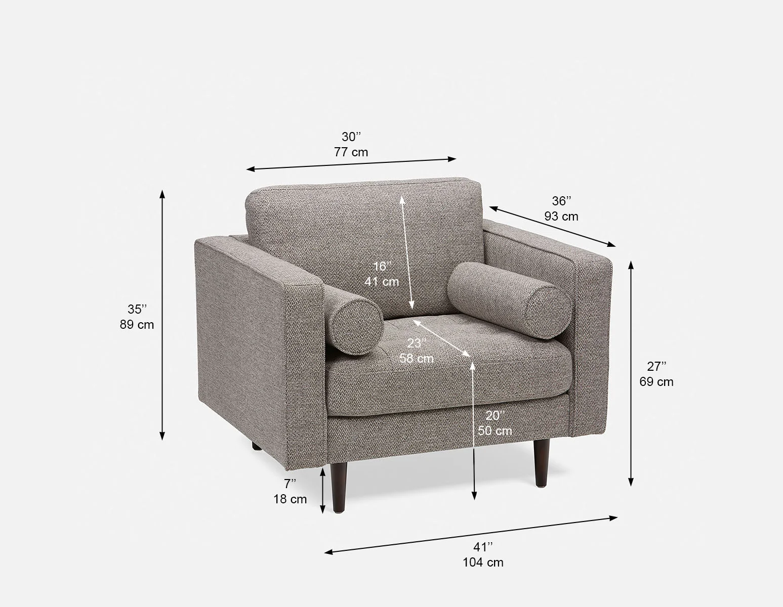 KINSEY — Armchair (99-38-62-30-D) - Image 9