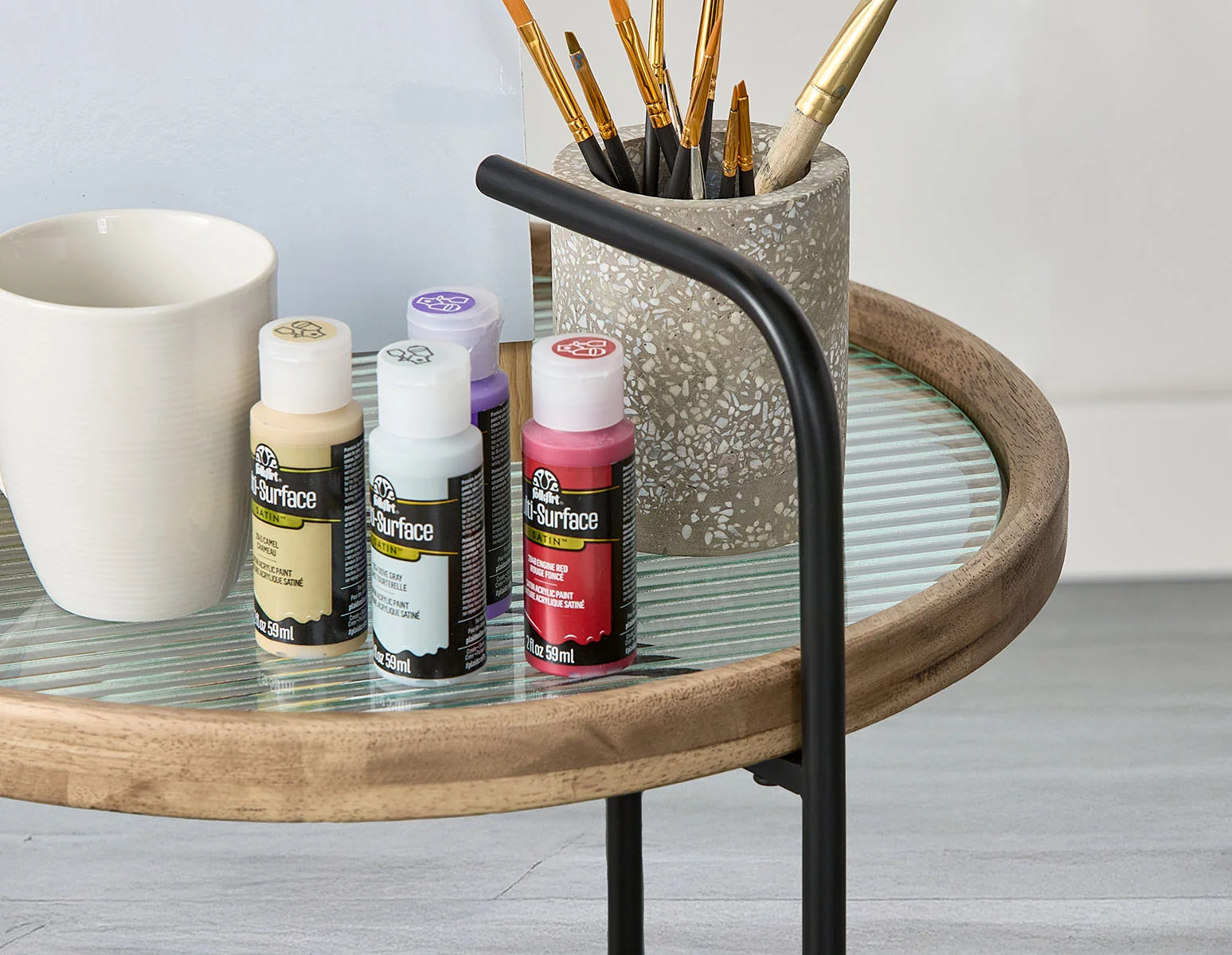GEMA — Modern contemporary round cart - Image 10