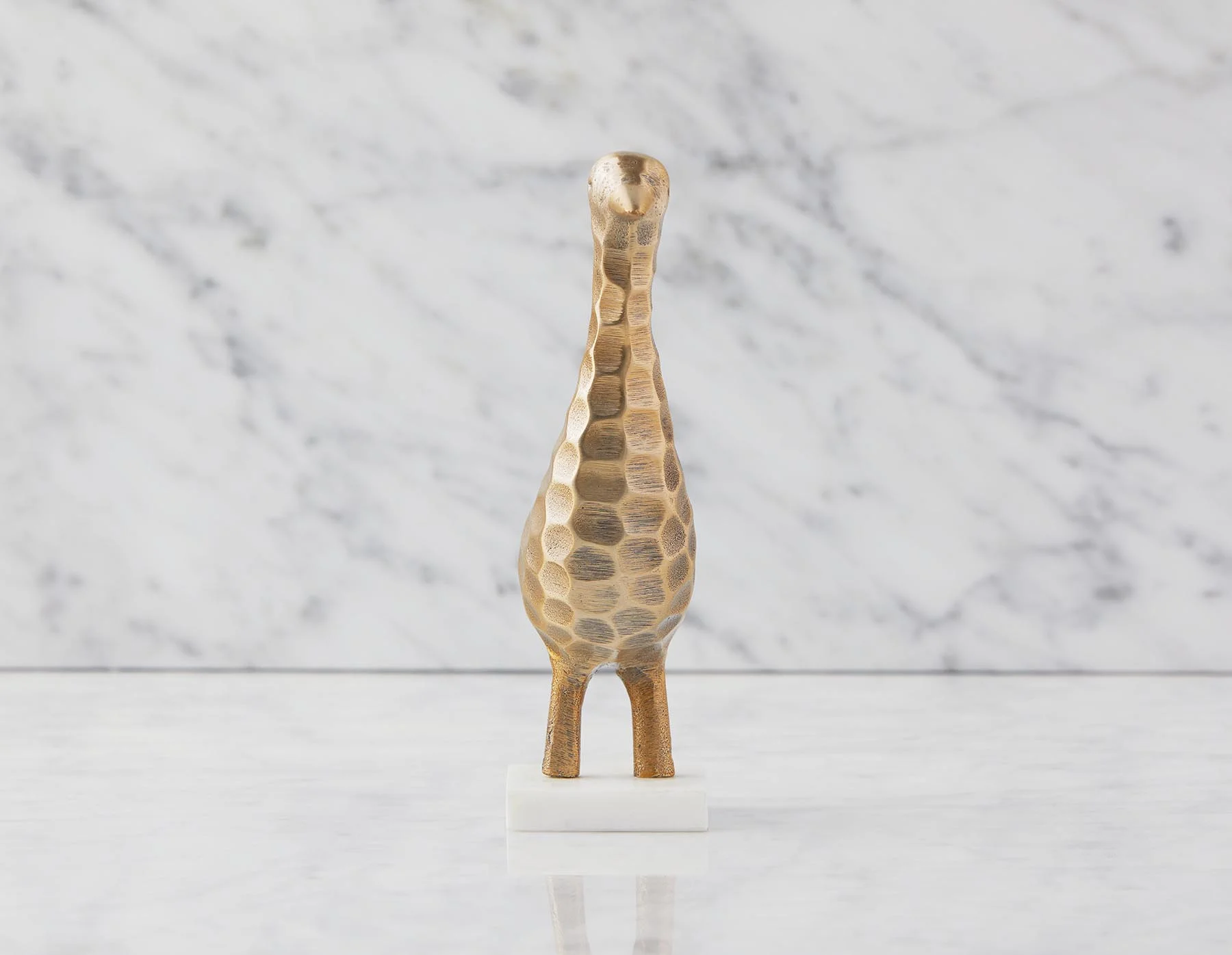 BEYA — Aluminum sculpture with marble base 22 cm - Image 4