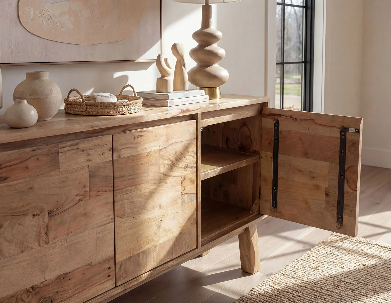 THESSALIA — Distressed solid mango wood sideboard (27-15-63-42) - Image 15