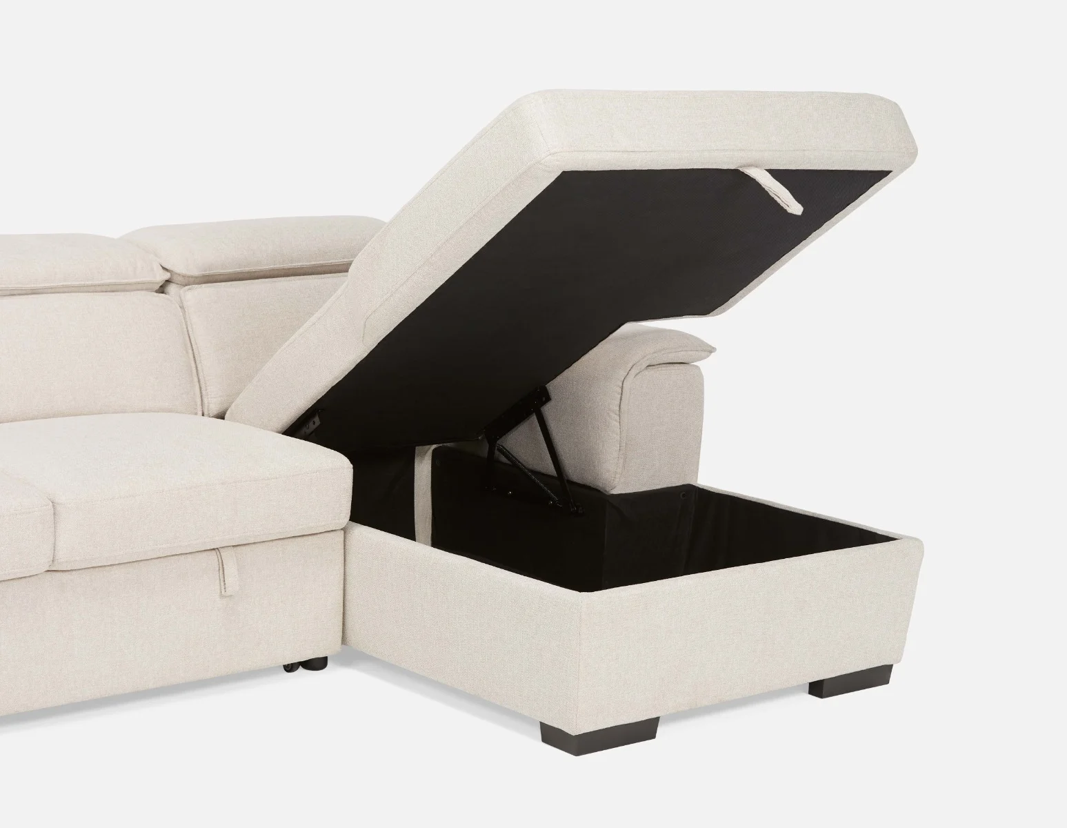 ODETTE — Contemporary right-facing sectional sofa-bed with storage (85-58-17-95) - Image 7