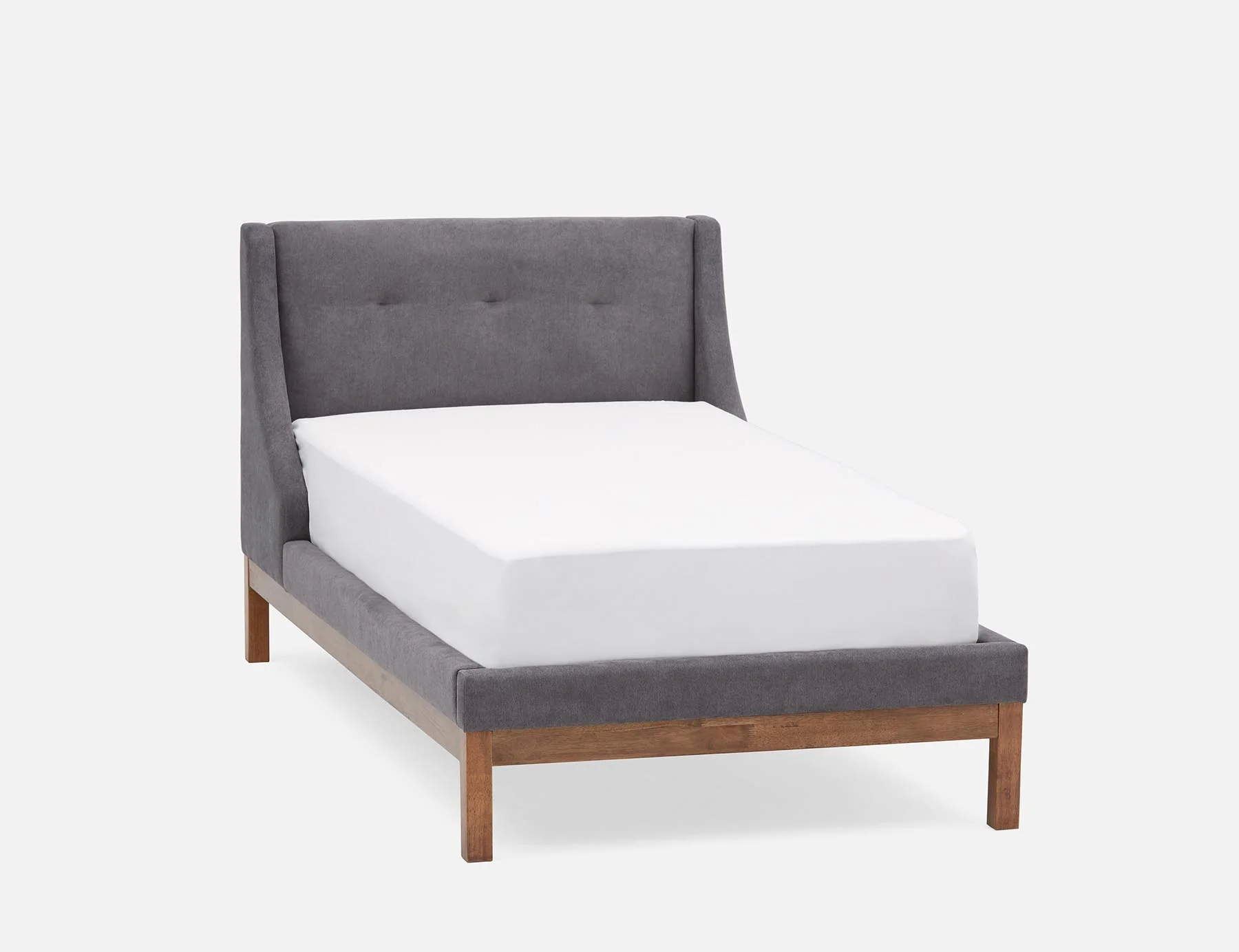 MUROL — Tufted upholstered wingback twin size bed (40-92-97-33) - Image 9