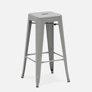 HUDSON — Iron bar stool 76 cm (92-16-15-30)