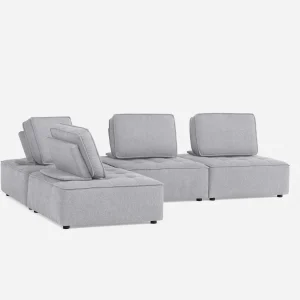 LEON — 4-pc modular interchangeable sofa (35-86-37-62)