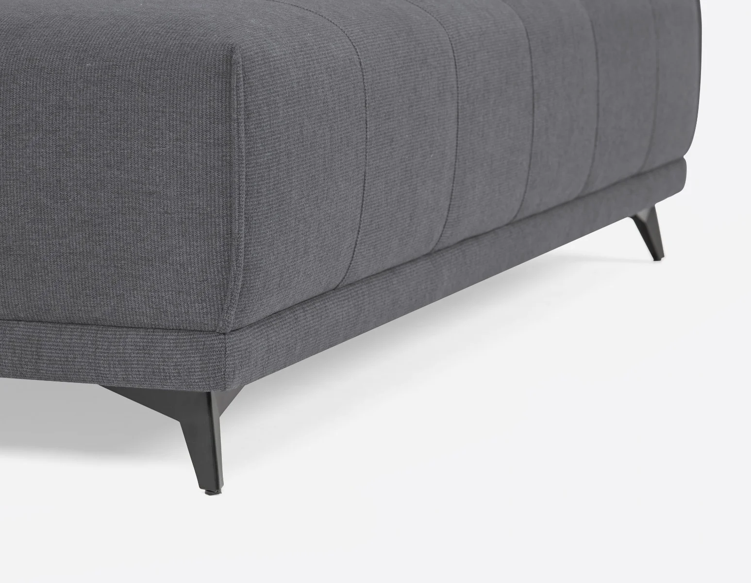 SIMON — Modern contemporary armless loveseat with adjustable backrest (75-79-85-30) - Image 5