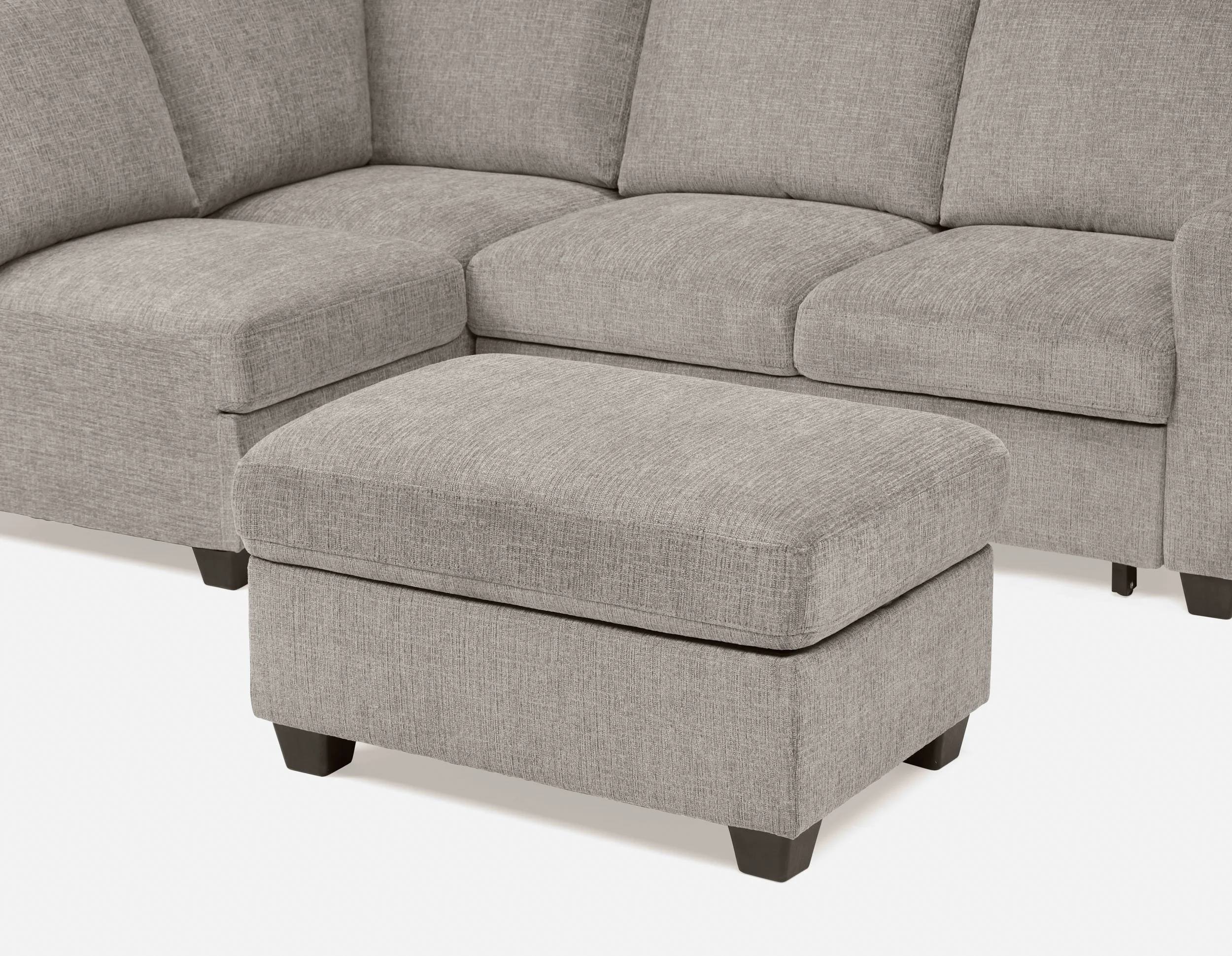 DELPHINE — Traditional left-facing sectional sofa-bed with storage (45-46-23-30) - Image 3