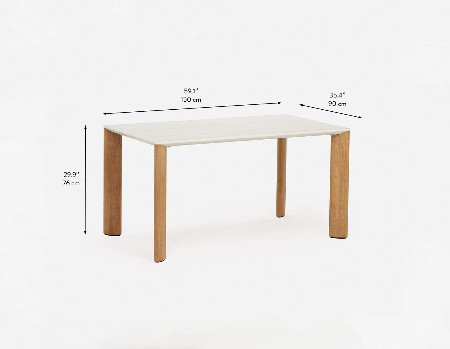 GIULIA — Modern contemporary dining table 150 cm - Image 11