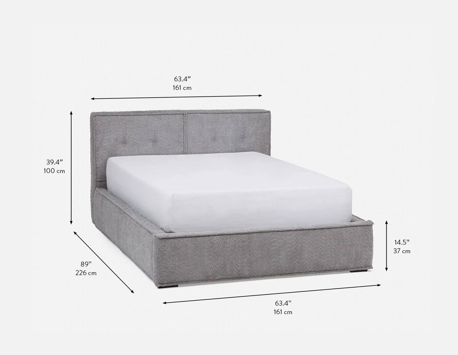 TONYA — Double size bed with storage (63-09-74-30) - Image 9