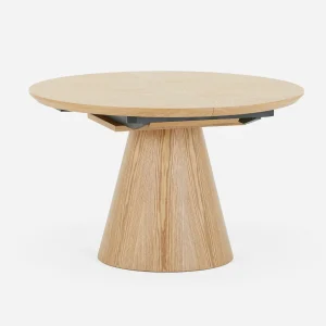 SORENO — Extendable round dining table 120 to 160 cm (09-29-41-42)