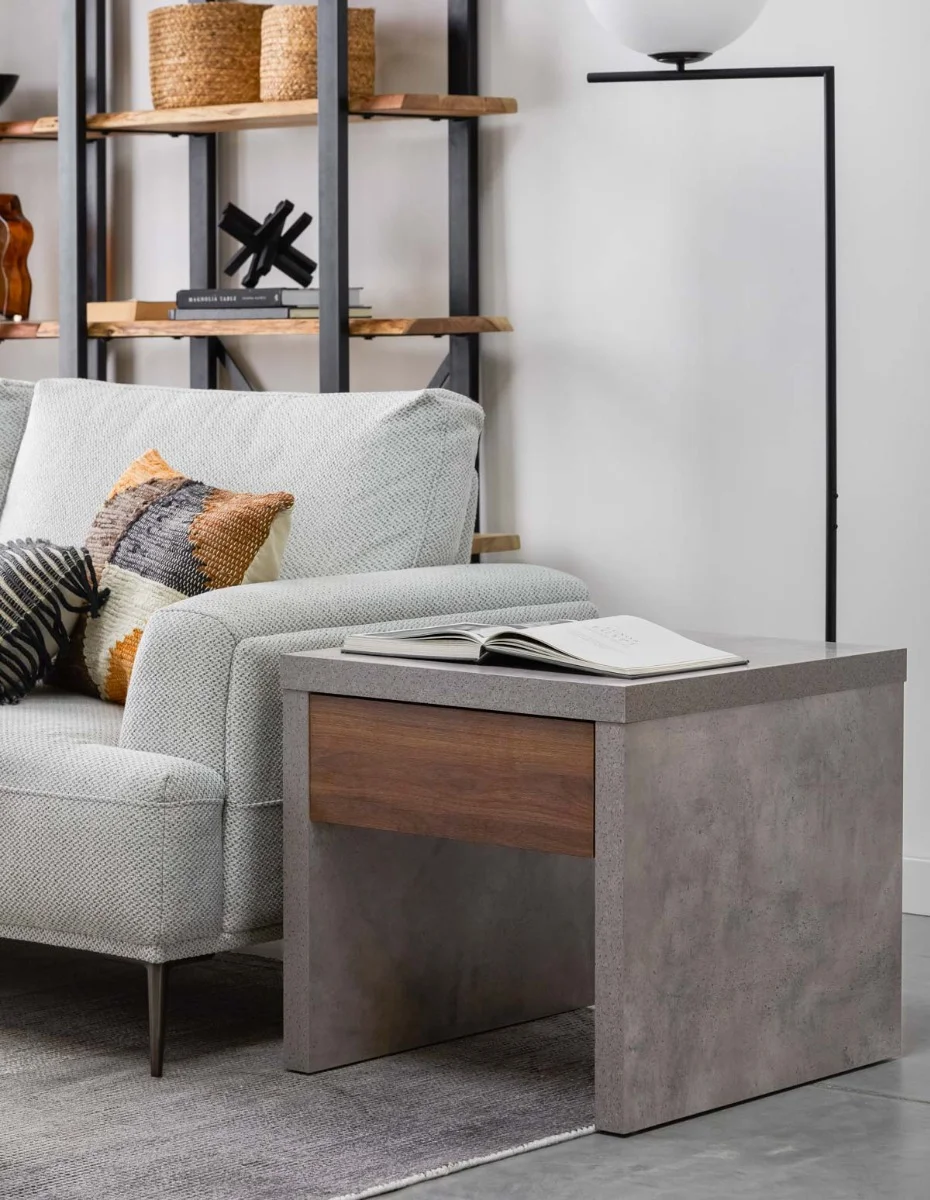 LIAM — Industrial chic end table 56 cm - Image 9