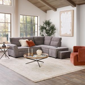 MINNESOTA — Right-facing sectional sofa-bed with storage (05-26-28-30)