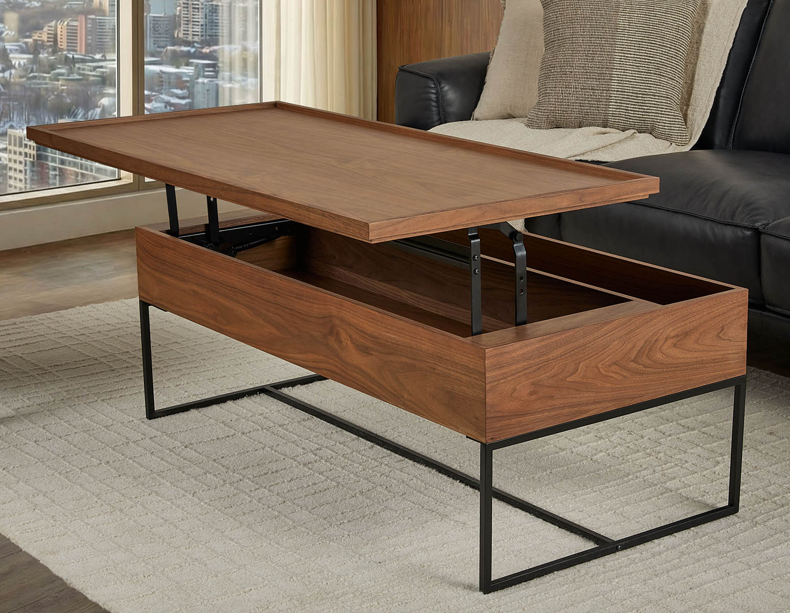 MATTEO — Coffee table with storage 120 cm - Image 11