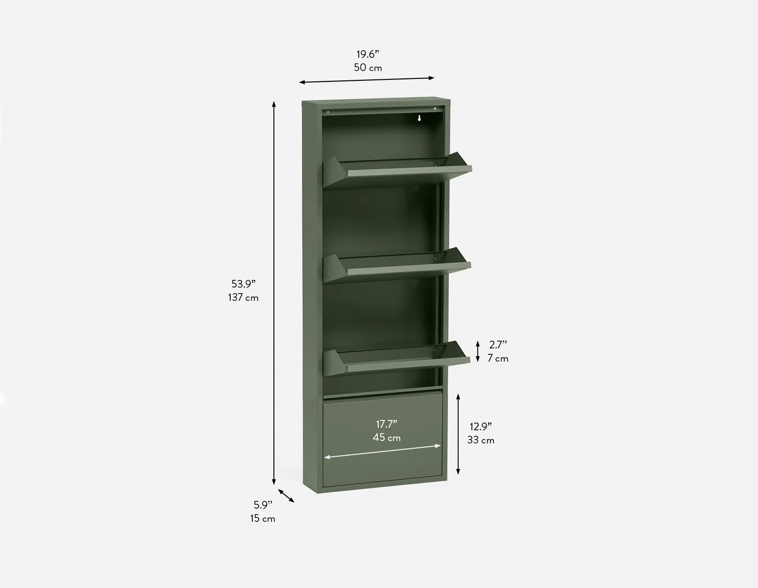 BERT — Modern 4-door shoe cabinet (36-68-26-84) - Image 9