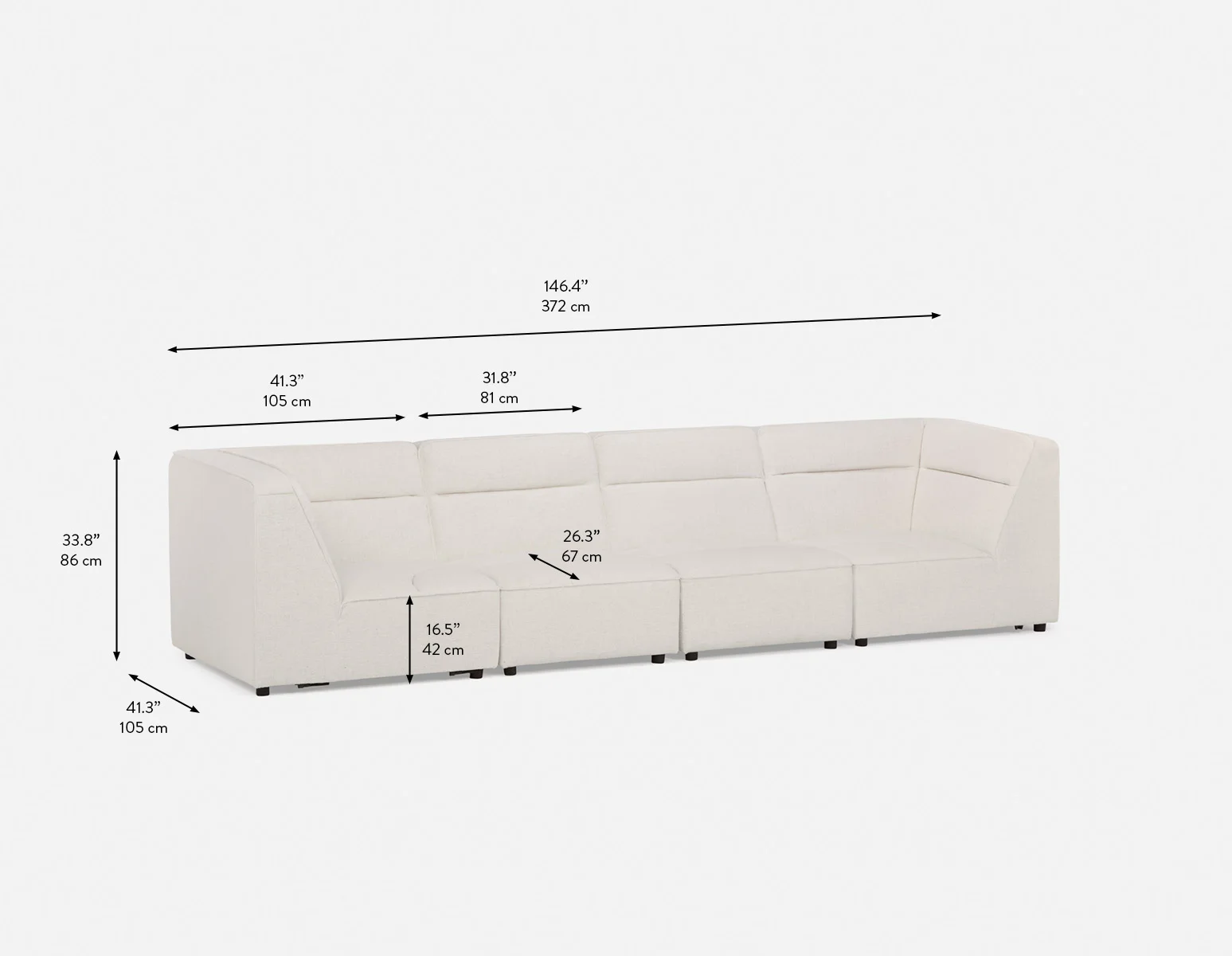 REVAN — Modern modular sofa customize to fit your space (40-88-06-46) - Image 6