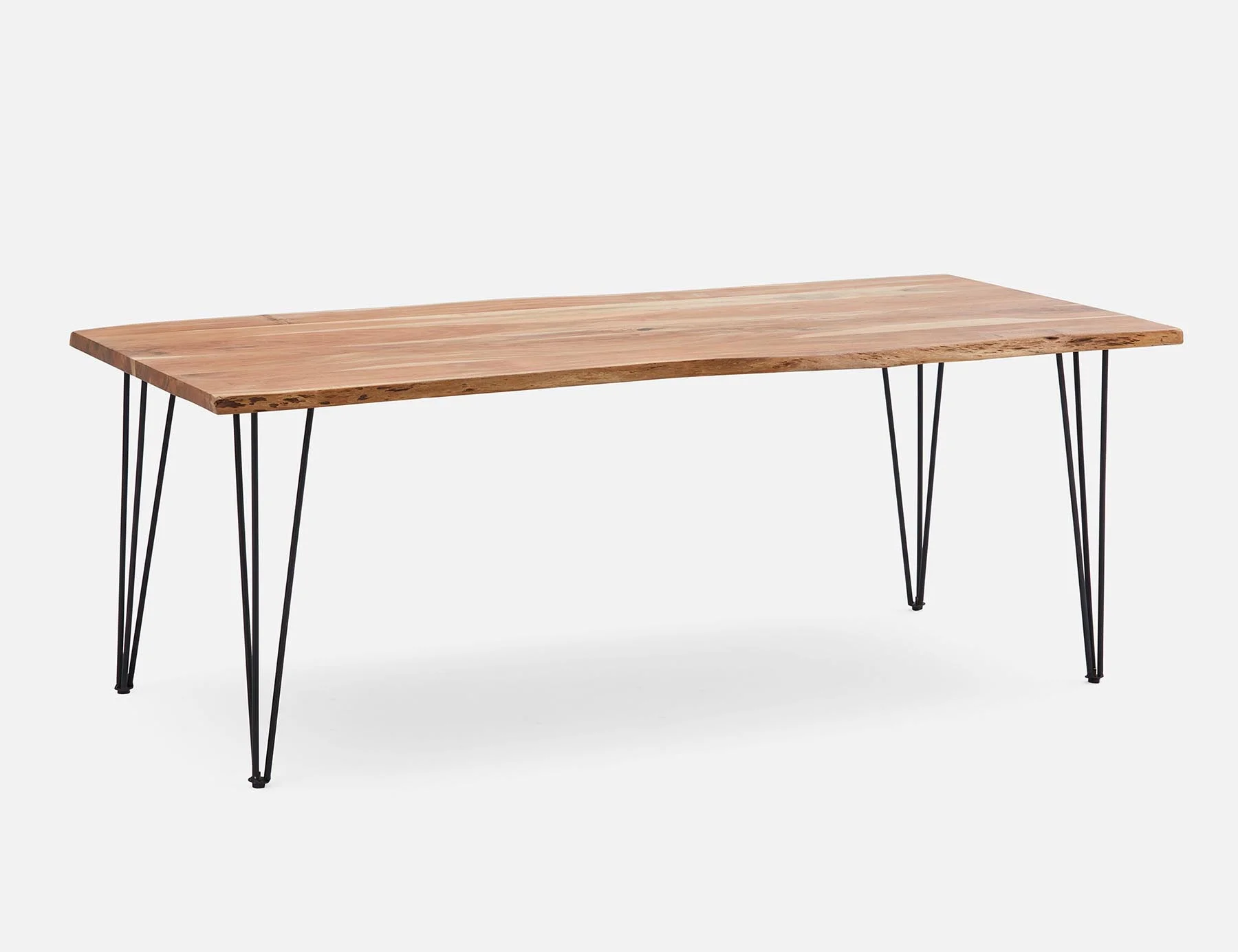 RENO — Solid acacia large wood dining table 210 cm - Image 2